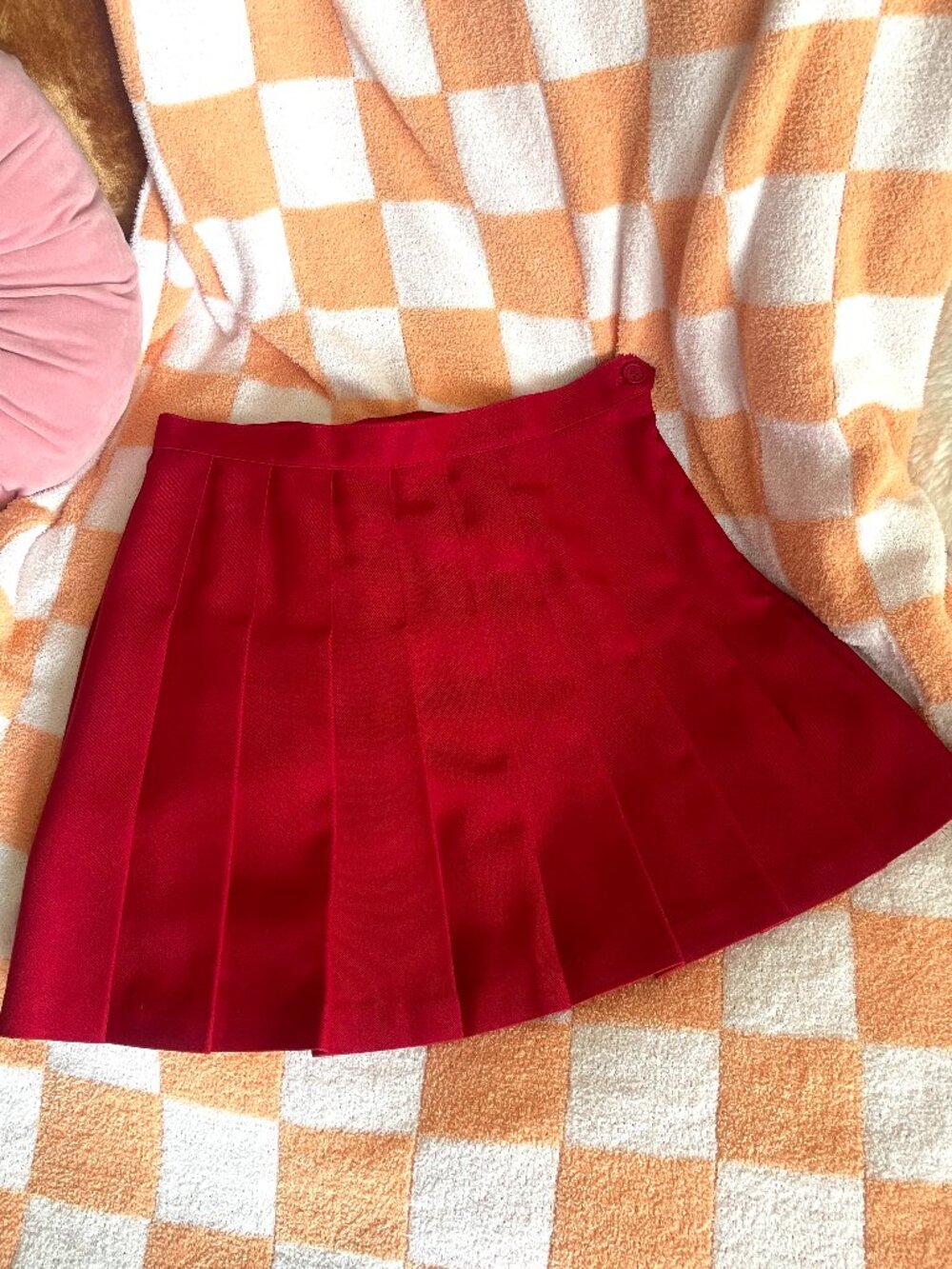 *Vintage* American Apparel Tennis Cheerleader Skirt in Red Size Large - Picture 15 of 16